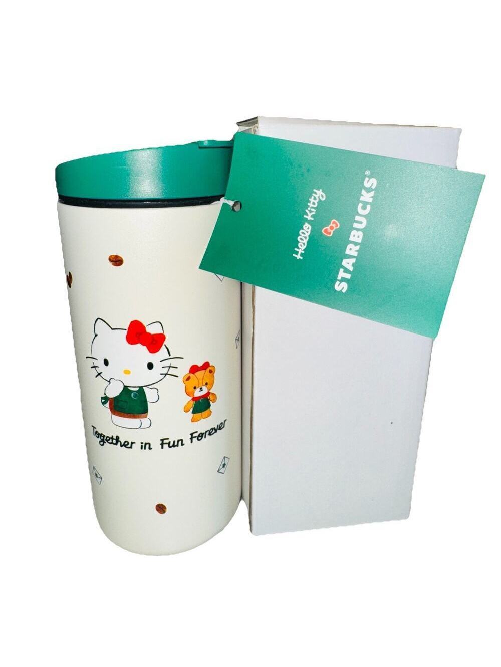 Starbucks X Hello Kitty Stainless Steel Sip Top Tumbler 12 Oz CUP NEW BOXED